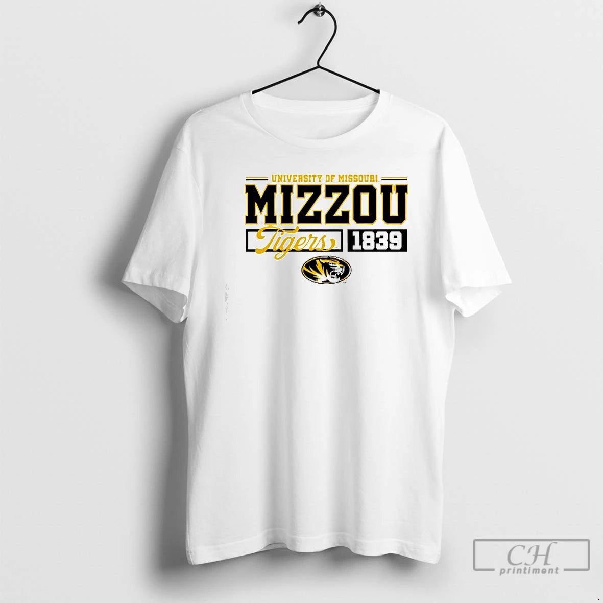Premium Mizzou Tigers Bella Relaxed Athletic Script Est 1839 Oval Tiger Head T Shirts - clothing by TeeHivey.com