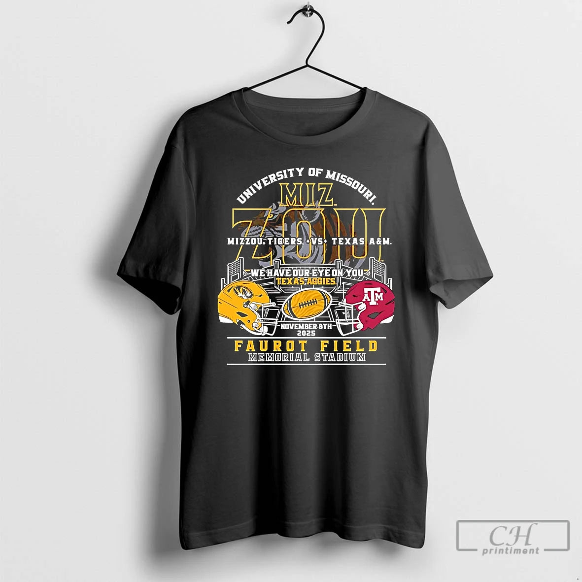 Premium Mizzou Tigers Vs Texas Am We Have Our Eye On You Faurot Field 2025 - clothing by TeeHivey.com