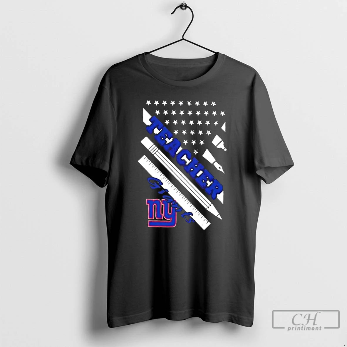 Premium New York Giants Football X Teacher American Flag - clothing by TeeHivey.com
