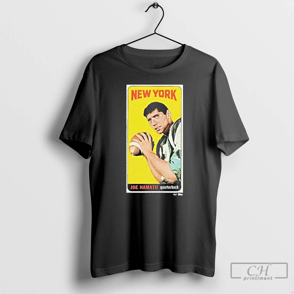 Premium New York Jets Joe Namath Quarterback Trading Card T Shirts - clothing by TeeHivey.com