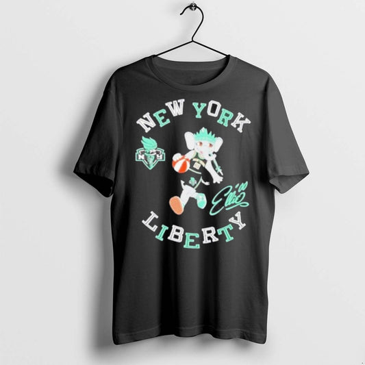 Premium New York Liberty Stadium Essentials Black Mascot Numero Uno T Shirts - clothing by TeeHivey.com