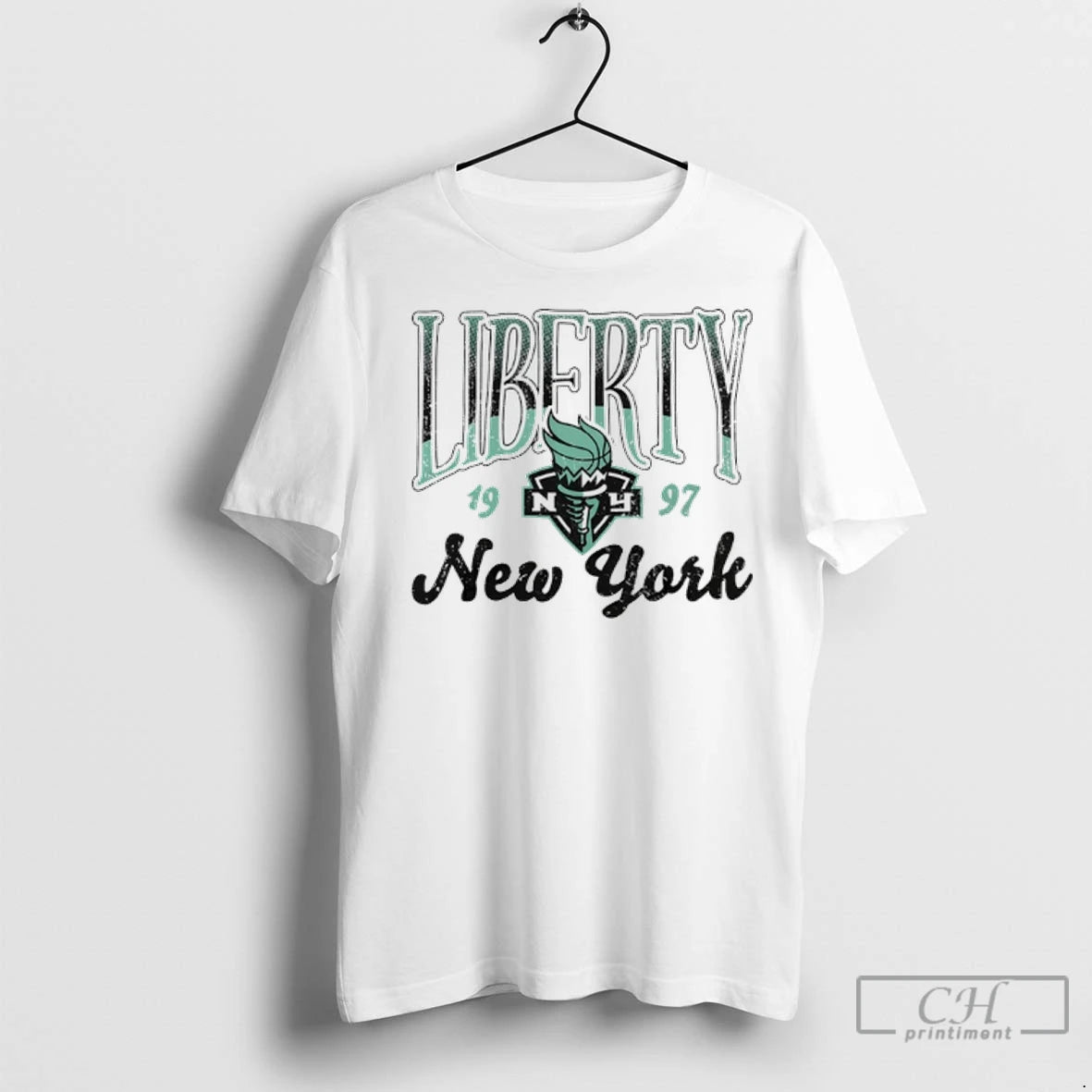 Premium New York Liberty Wnba 1997 Oatmeal Sky High Fleece