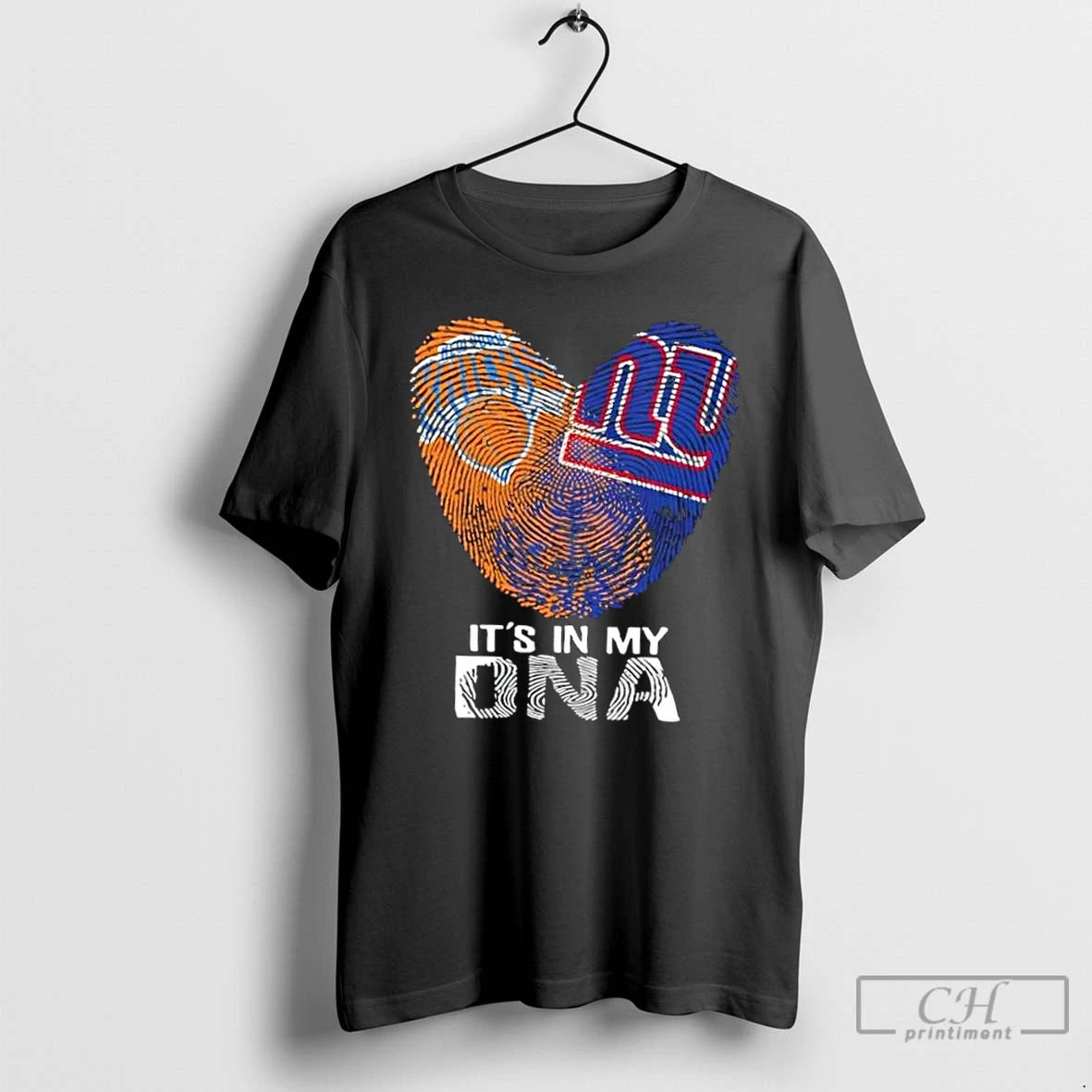 Premium New York City Sports Kicks X Giants Its In My Dna Fingerprint Heart - clothing by TeeHivey.com