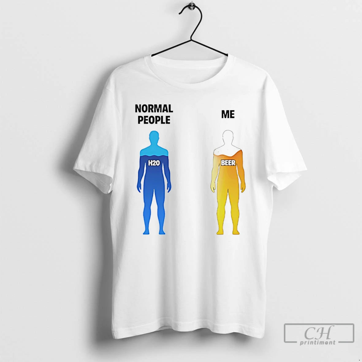 Premium Normal People Vs Me H20 And Beer - clothing by TeeHivey.com