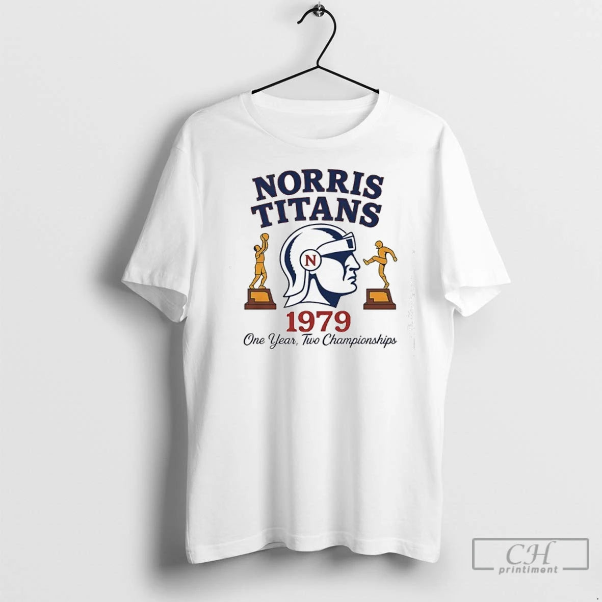 Premium Norris Titans Logo One Year Two Championships 1979
