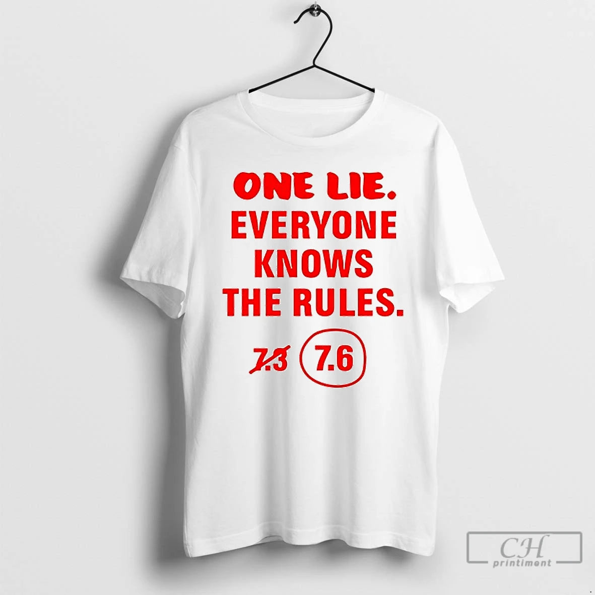 Premium One Lie Everyone Knows The Rules 7 6 Ceramic Ceramic And Classic Dad Cap - clothing by TeeHivey.com