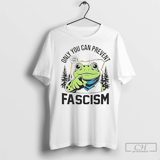 Premium Only You Can Prevent Fascism Portland Frog - clothing by TeeHivey.com