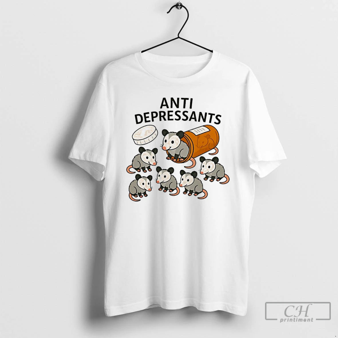 Premium Opossum Anti Depressants Meme - clothing by TeeHivey.com