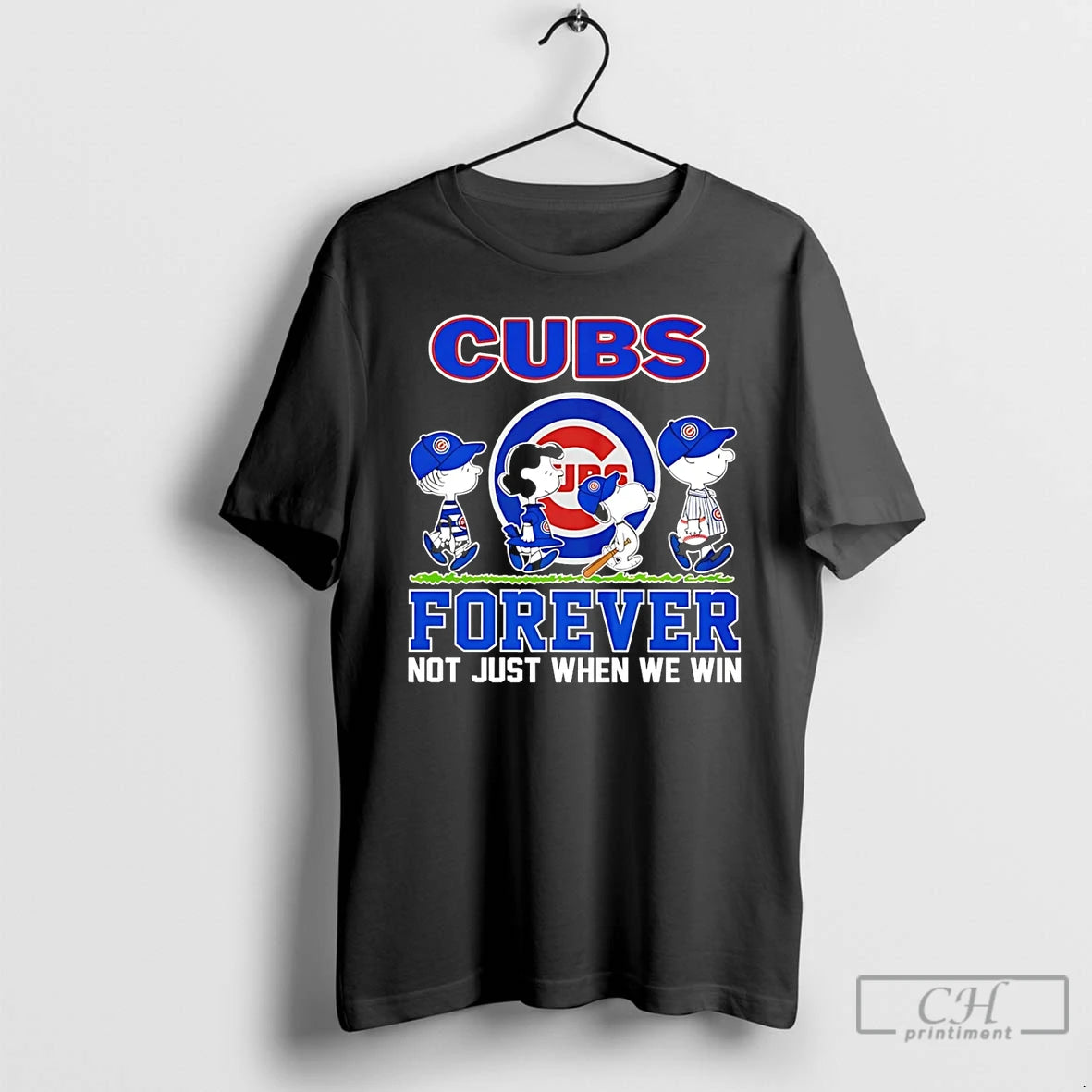 Premium Peanuts Characters X Chicago Cubs Forever Not Just When We Win T Shirts - clothing by TeeHivey.com