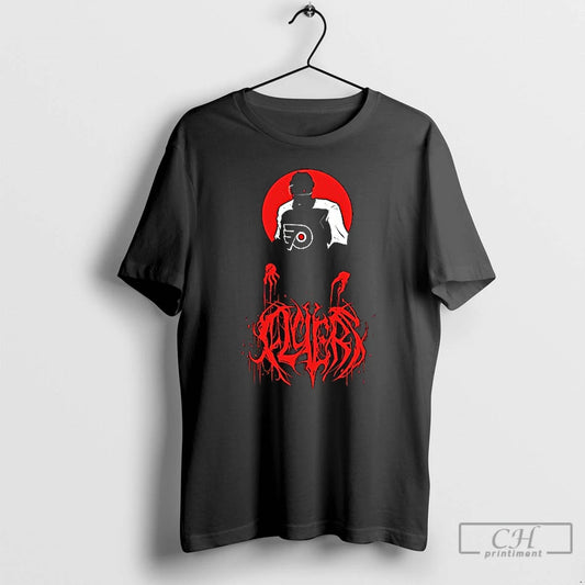 Premium Philadelphia Flyers Horror Metal Logo Ceramic Ceramic And Classic Dad Cap T Shirts - clothing by TeeHivey.com