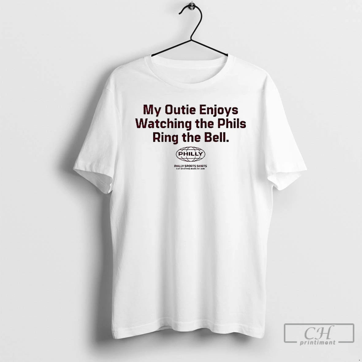 Premium Philadelphia Phillies My Outie Enjoys Watching The Phils Ring The Bell The Fightins - clothing by TeeHivey.com