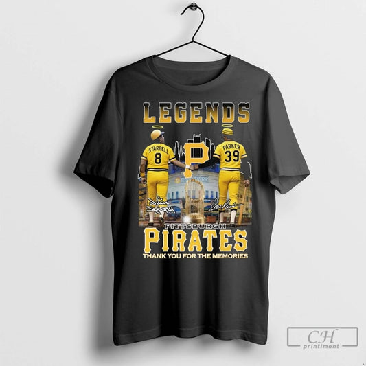 Premium Pittsburgh Pirates Stargell And Parker Legends Signatures Thank You For The Memories Long Sleve