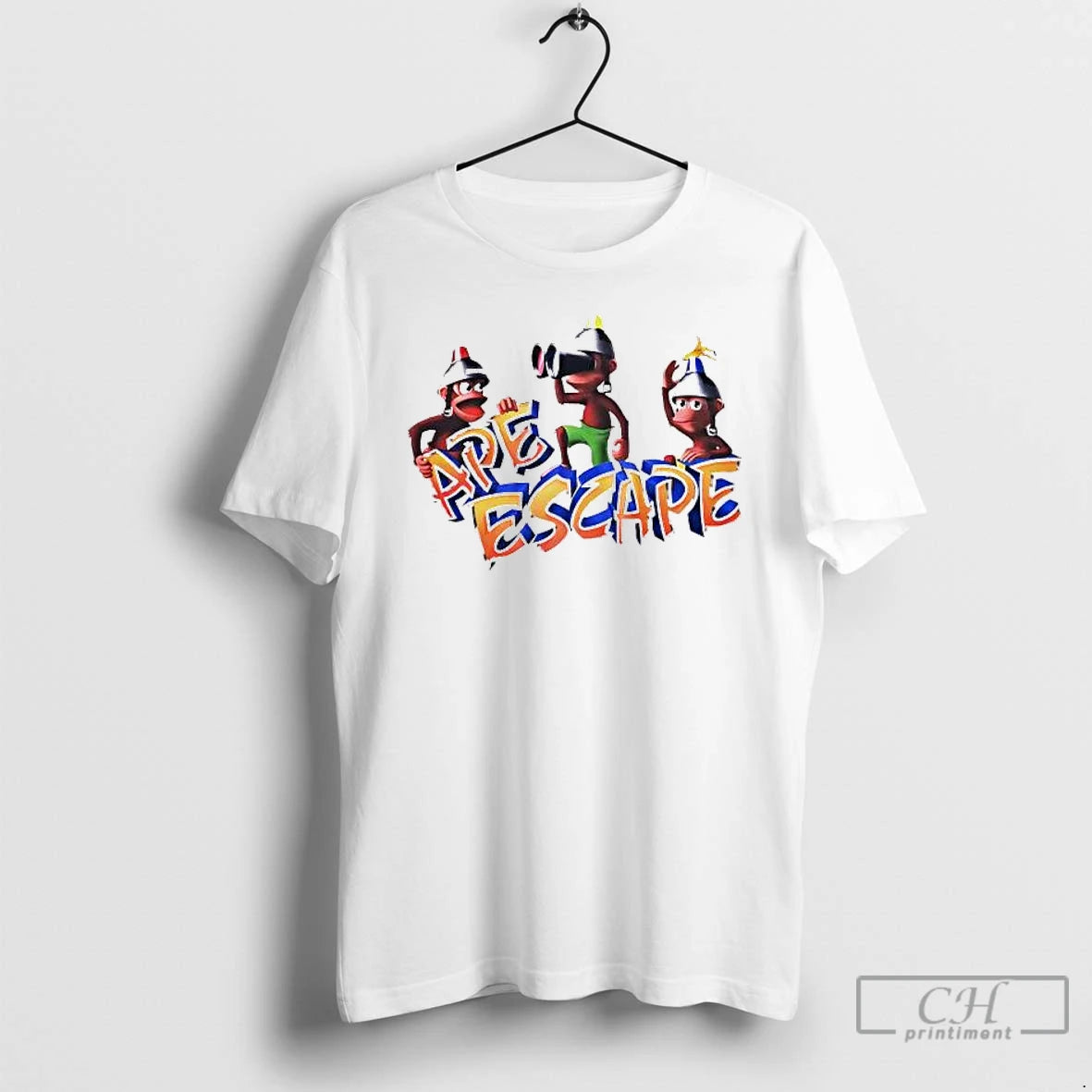 Premium Playstation Ape Escape Monkey Cartoon - clothing by TeeHivey.com