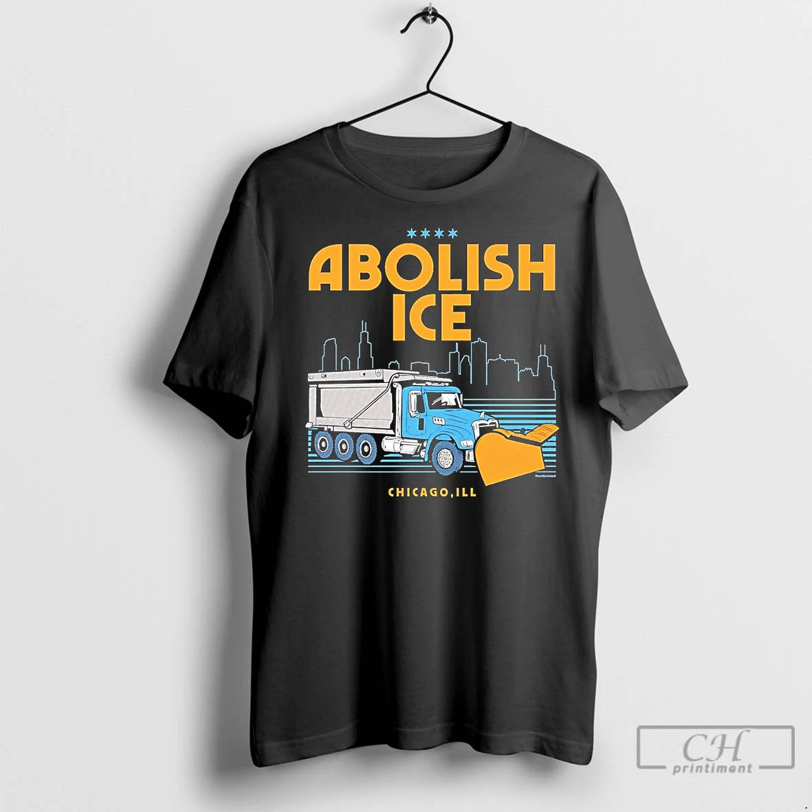 Premium Plow Trucks Abolish Ice Chicago Skyline - clothing by TeeHivey.com