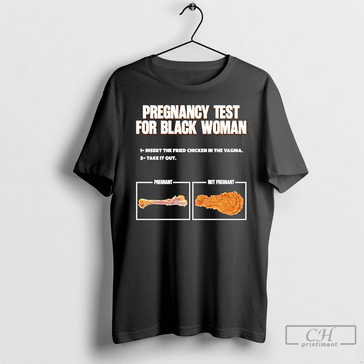 Pregnancy Test For Black Woman Graphic - clothing by TeeHivey.com