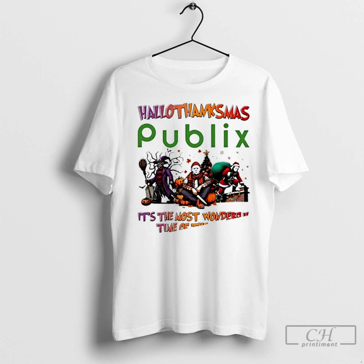 Premium Publix X Horror Movies Happy Hallothanksmas Its The Most Wonderful Time Of The Year - clothing by TeeHivey.com