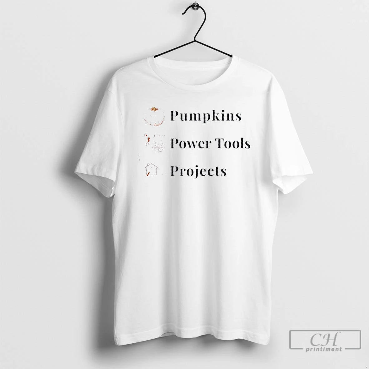 Premium Pumpkins Power Tools Projects T Shirts - clothing by TeeHivey.com