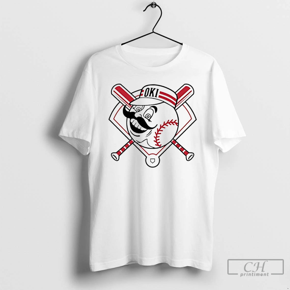 Redlegs Oki Crossed Bats Cincinnati Reds - clothing by TeeHivey.com