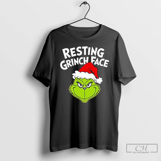 Premium Resting Grinch Face Funny Christmas Trends Stylish - clothing by TeeHivey.com