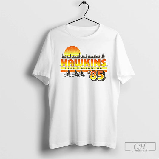 Premium Retro 80s Sci Fi Town85 Strange Things Happen Here - clothing by TeeHivey.com