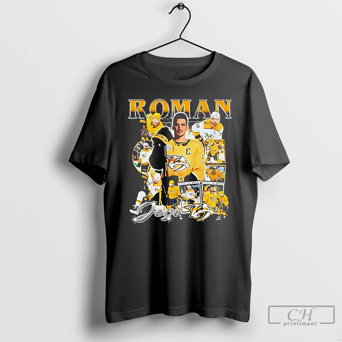 Premium Roman Josi Nashville Predators Player Collage T Shirts - clothing by TeeHivey.com