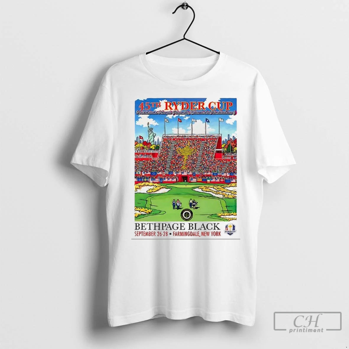 Premium Ryder Cup 2025 Golf 45th Bethpage Black Farmingdale New York Comic