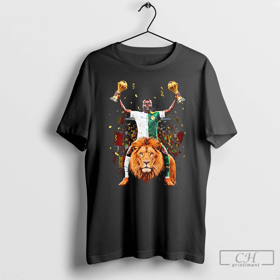 Sadio Mane Senegal 2026 Champions Lions Trophy - clothing by TeeHivey.com