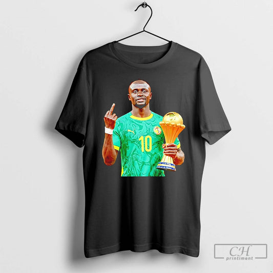 Sadio Mane Senegal 2026 Champions Middle Finger Trophy - clothing by TeeHivey.com