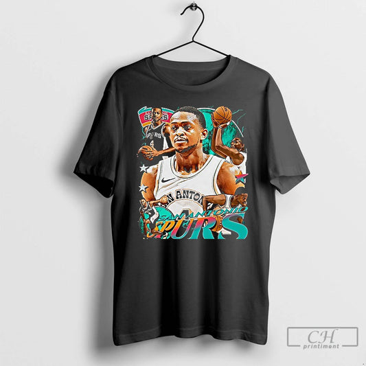 Premium San Antonio Spurs Deaaron Fox Signature Graphic 1 Sided T Shirts - clothing by TeeHivey.com