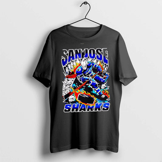 Premium San Jose Sharks Skeleton Player Graphic 2025 T Shirts - clothing by TeeHivey.com
