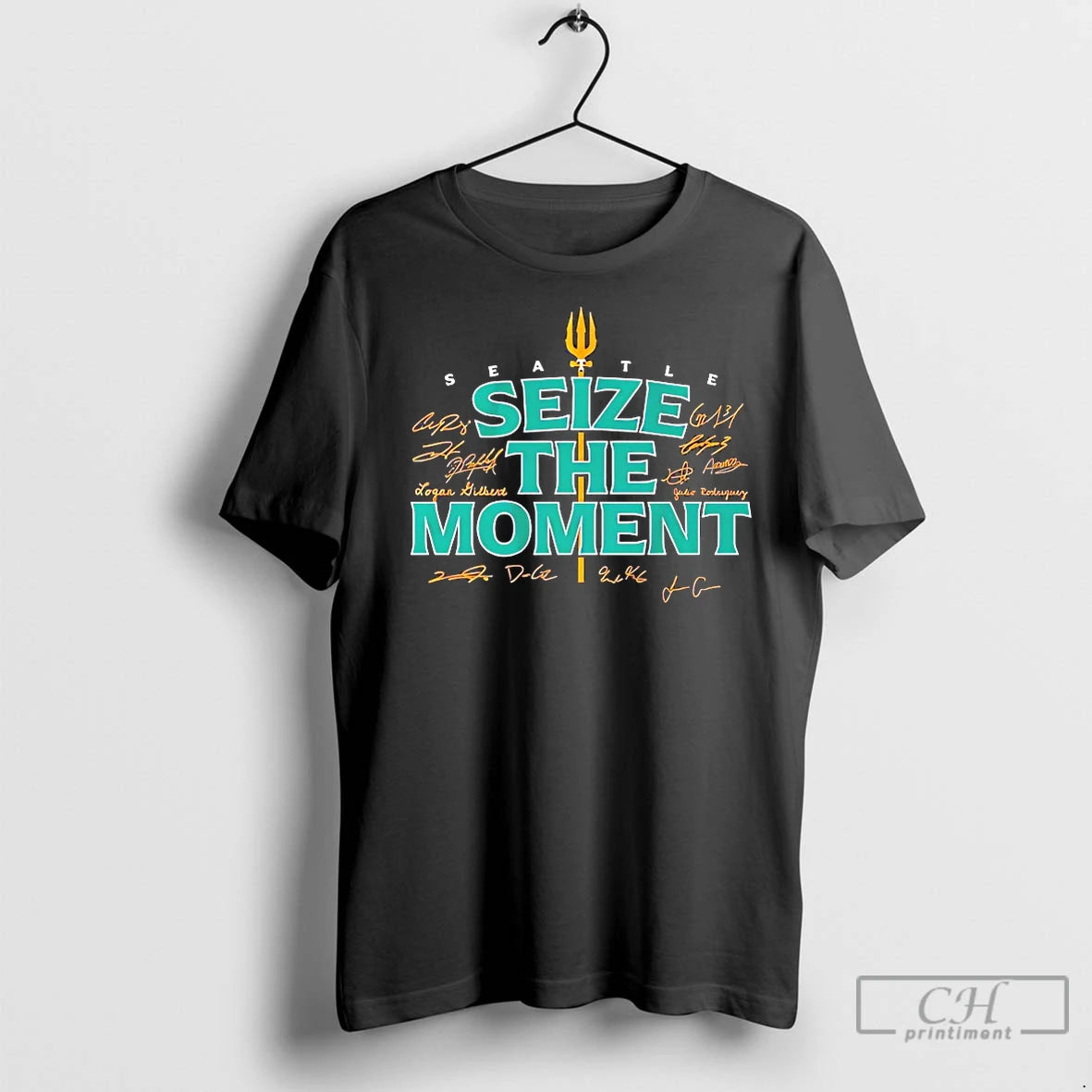 Premium Seize The Moment Seattle Mariners Signatures - clothing by TeeHivey.com