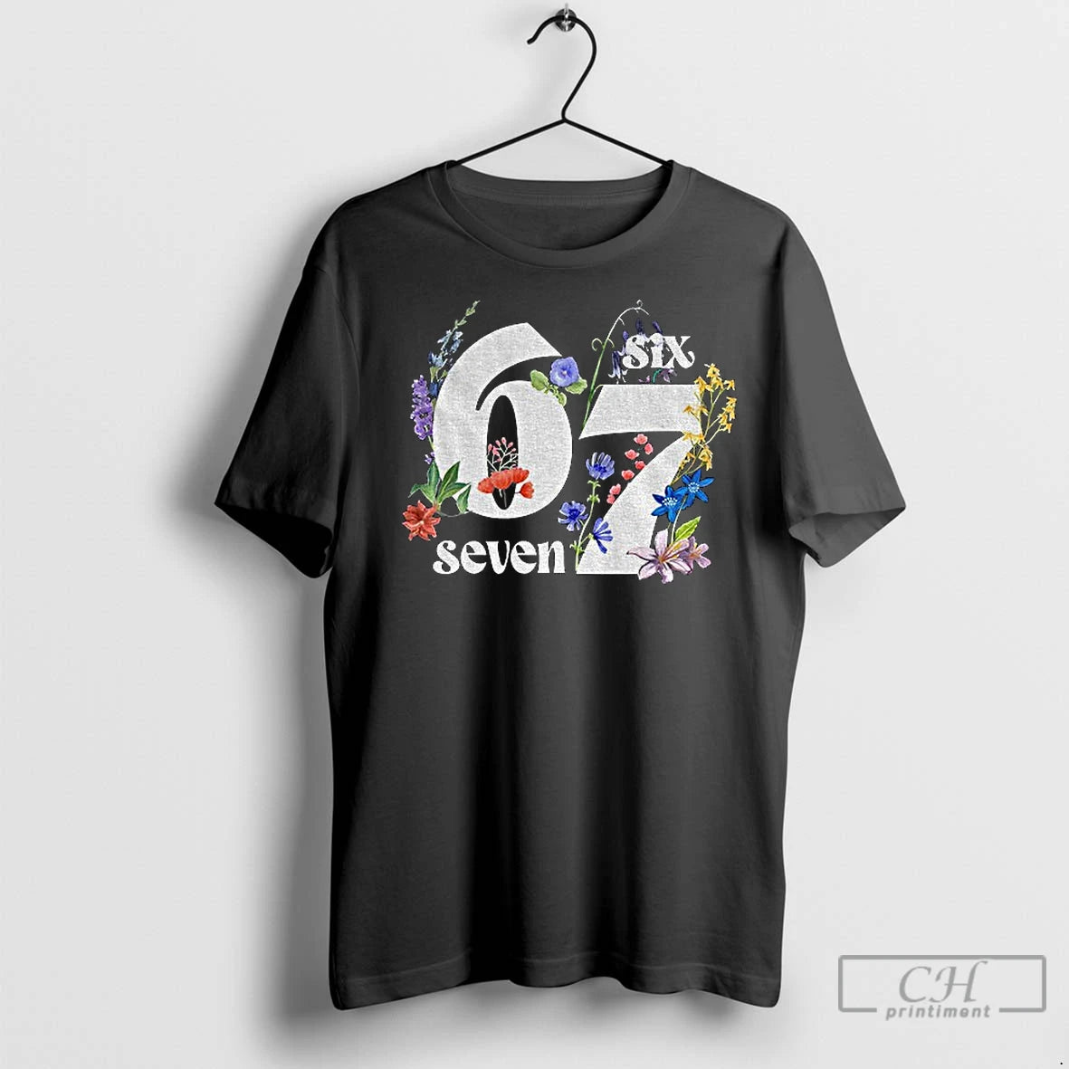 Premium Six Seven 6 7 Floral Gen Z Humor - clothing by TeeHivey.com