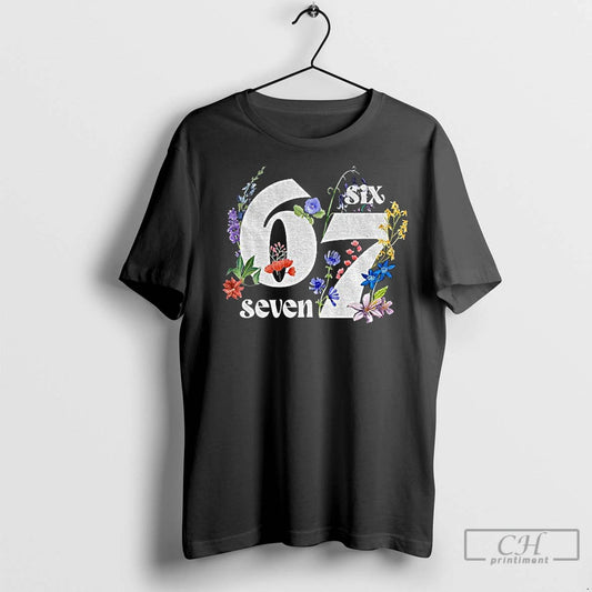 Premium Six Seven 6 7 Floral Gen Z Humor - clothing by TeeHivey.com