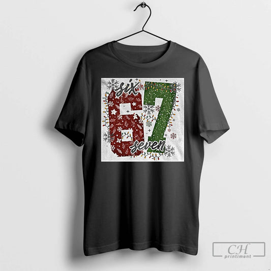 Premium Six Seven Meme Christmas 2025 T Shirts - clothing by TeeHivey.com