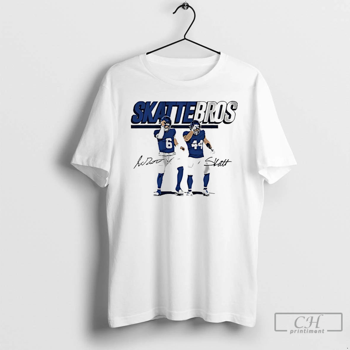 Premium Skattebros Jaxson Dart And Cam Skattebo New York Giants Signatures T Shirts - clothing by TeeHivey.com