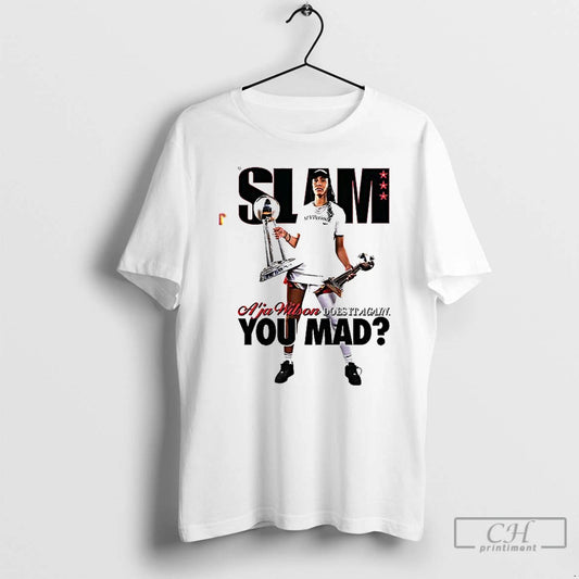 Premium Slam Aja Wilson Does It Again You Mad T Shirts - clothing by TeeHivey.com