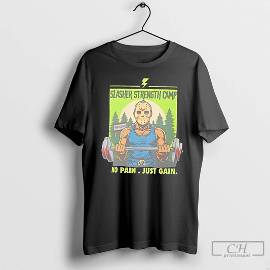 Premium Slasher Strength Camp Horror Gym Humor - clothing by TeeHivey.com
