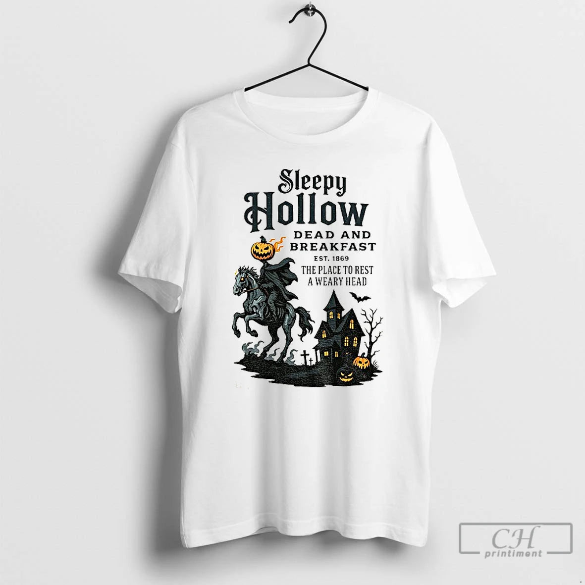 Premium Sleepy Hollow Dead And Breakfast Est 1869 The Place To Rest A Weary Head - clothing by TeeHivey.com