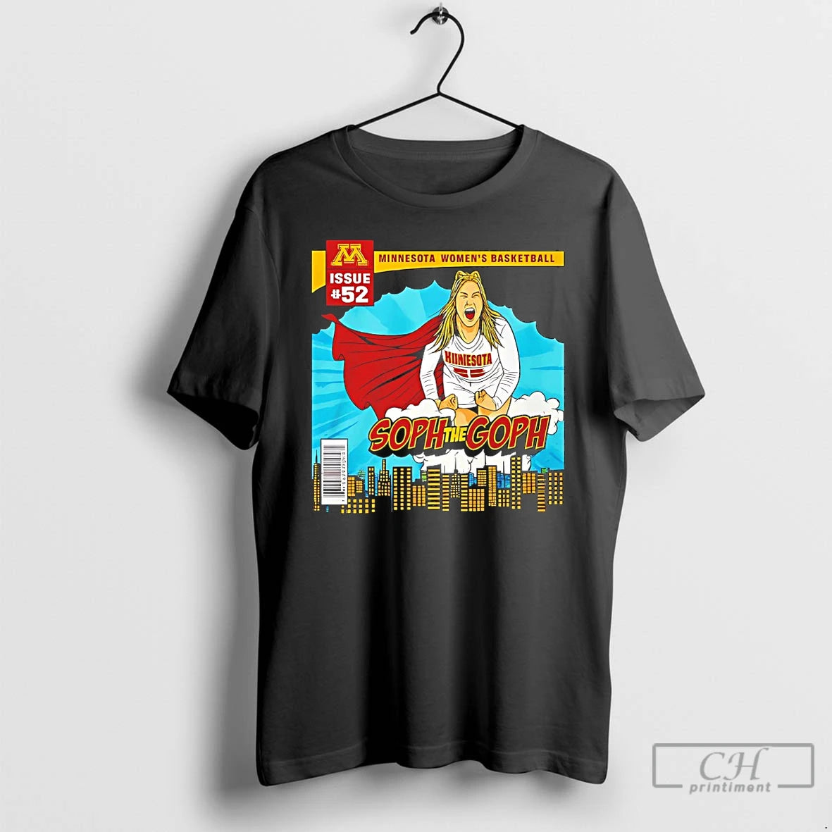 Premium Sophie Hart Minnesota Golden Gophers Soph The Goph Superman - clothing by TeeHivey.com