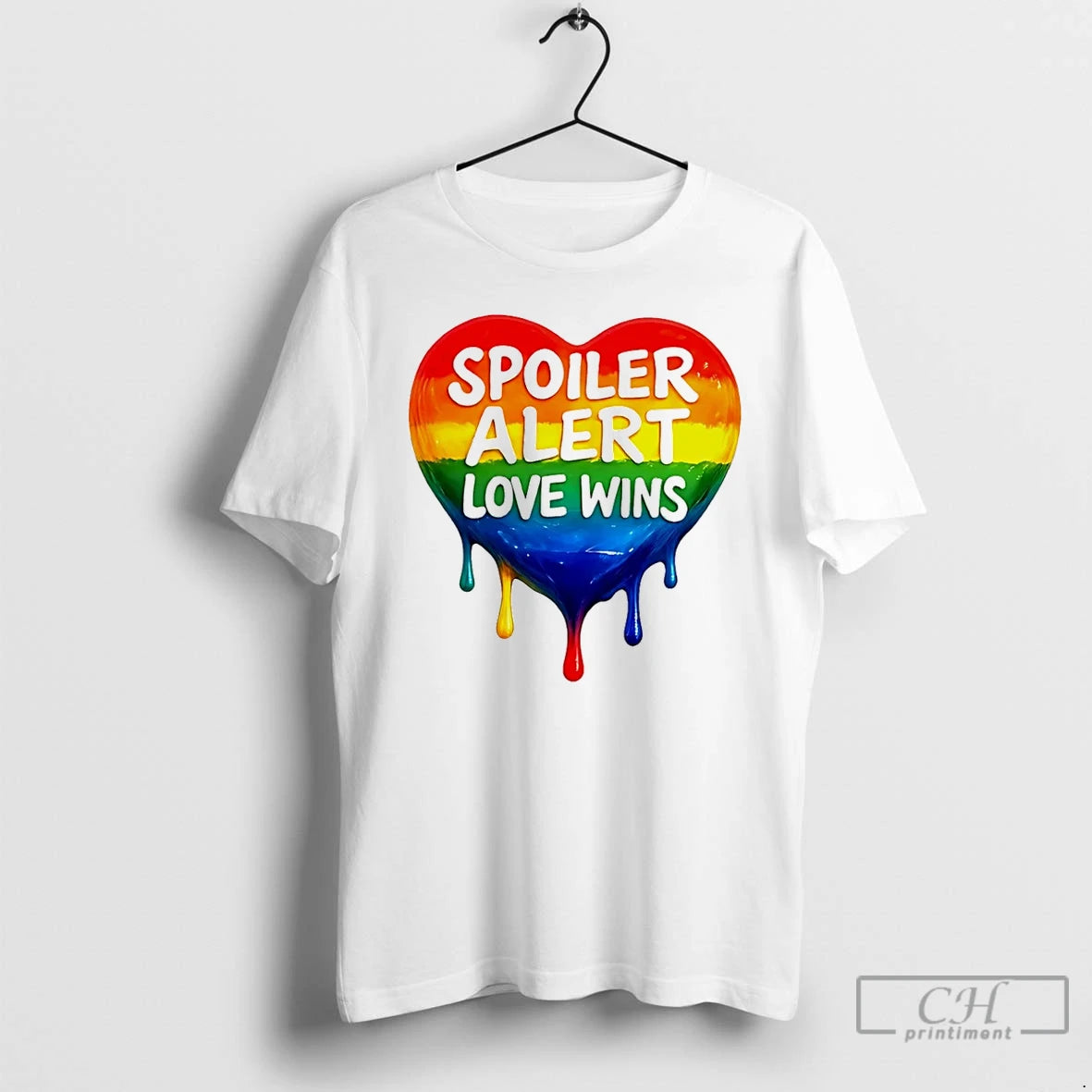Premium Spoiler Alert Love Wins Lgbtq Heart T Shirts - clothing by TeeHivey.com