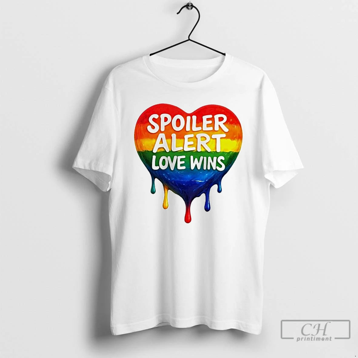 Premium Spoiler Alert Love Wins Lgbtq Ornaments T Shirts - clothing by TeeHivey.com