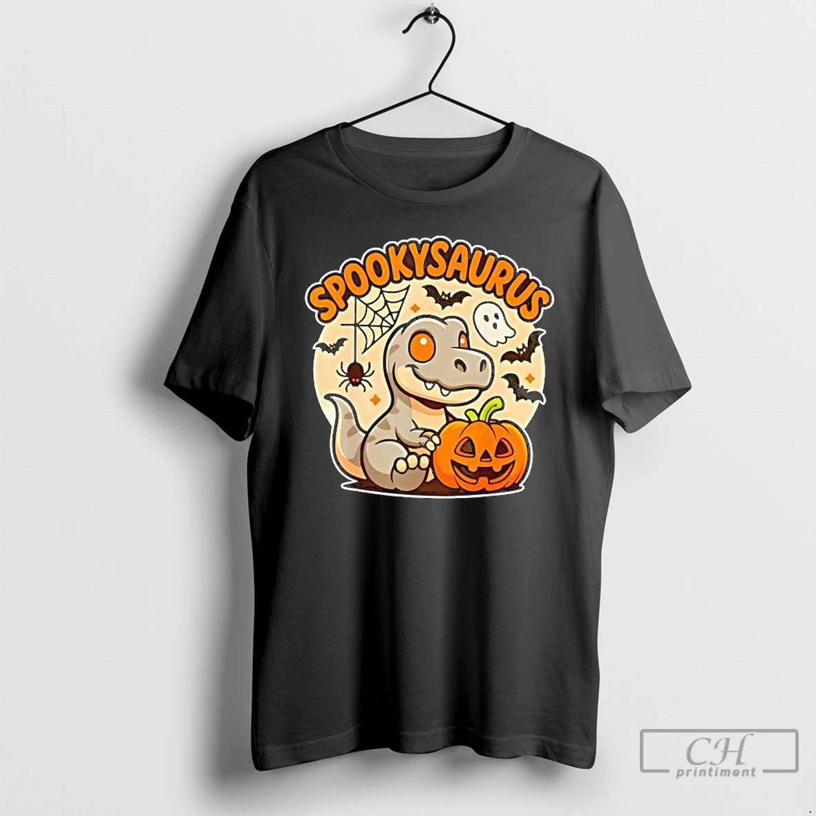 Premium Spookysaurus Kids Halloween Dinosaur T Shirts - clothing by TeeHivey.com