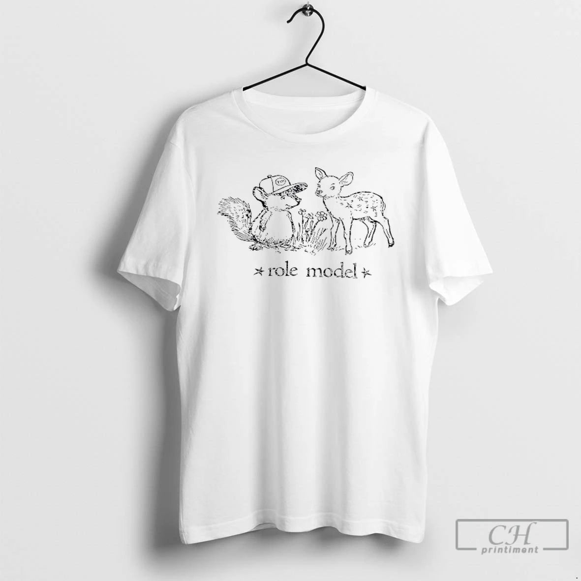 Premium Squirrel And Deer Role Model T Shirts - clothing by TeeHivey.com