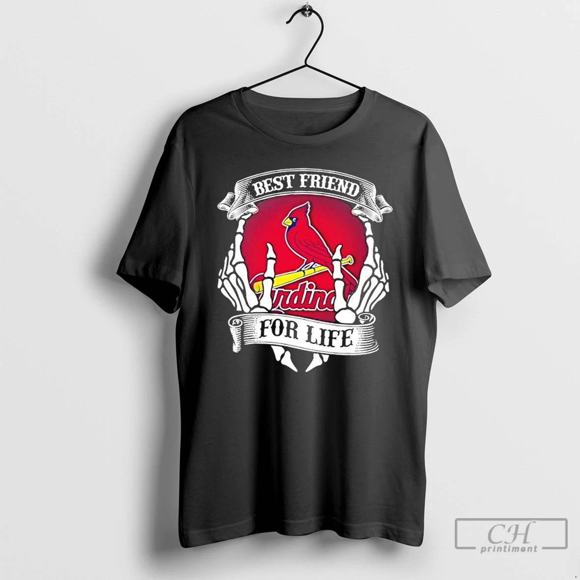Premium St Louis Cardinals Baseball Best Friend For Life Hands Bones - clothing by TeeHivey.com