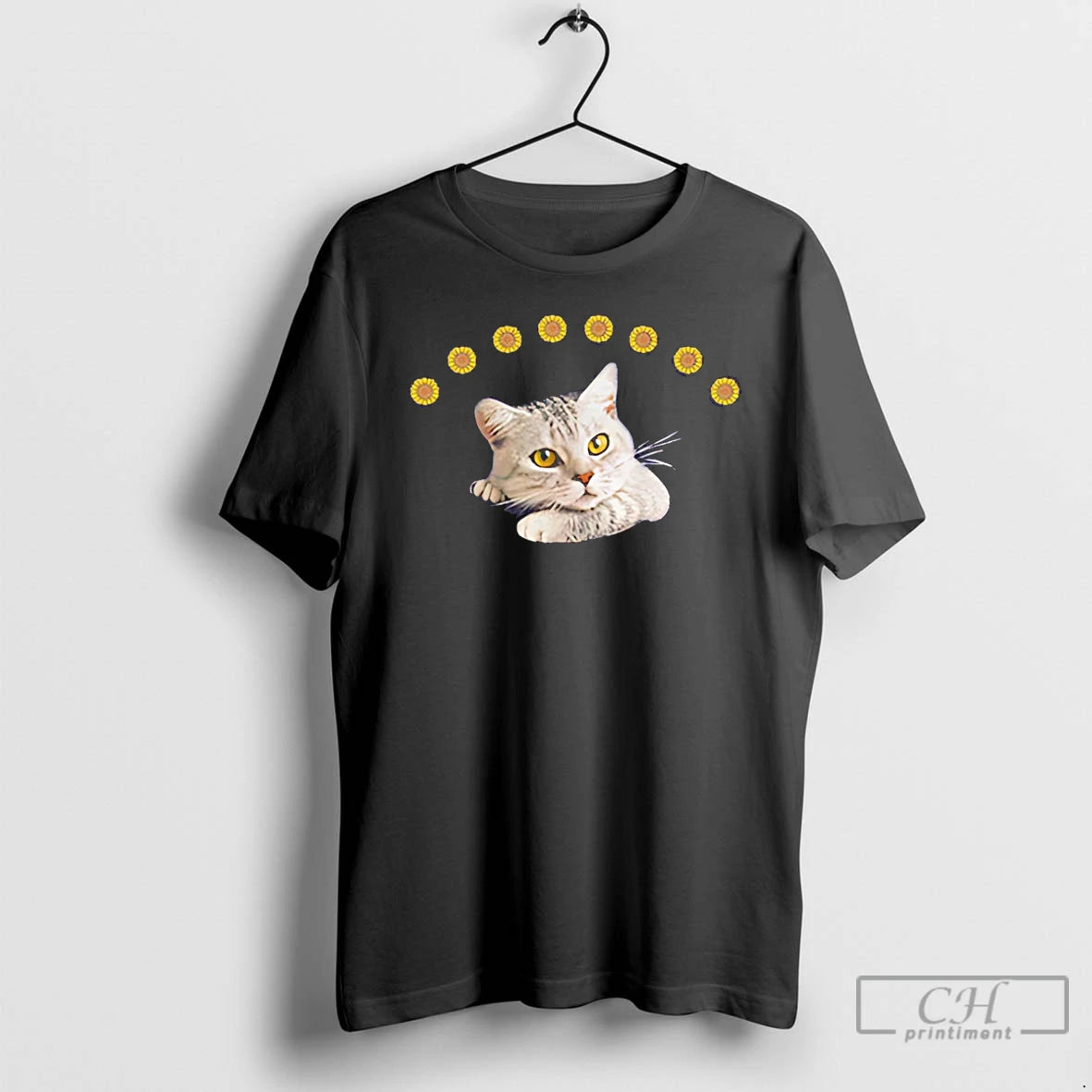 Premium Sunflower Cat Cute - clothing by TeeHivey.com