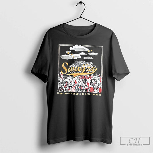 Premium Swayze Crazy Sunny With A Chance Of Beer Showers - clothing by TeeHivey.com