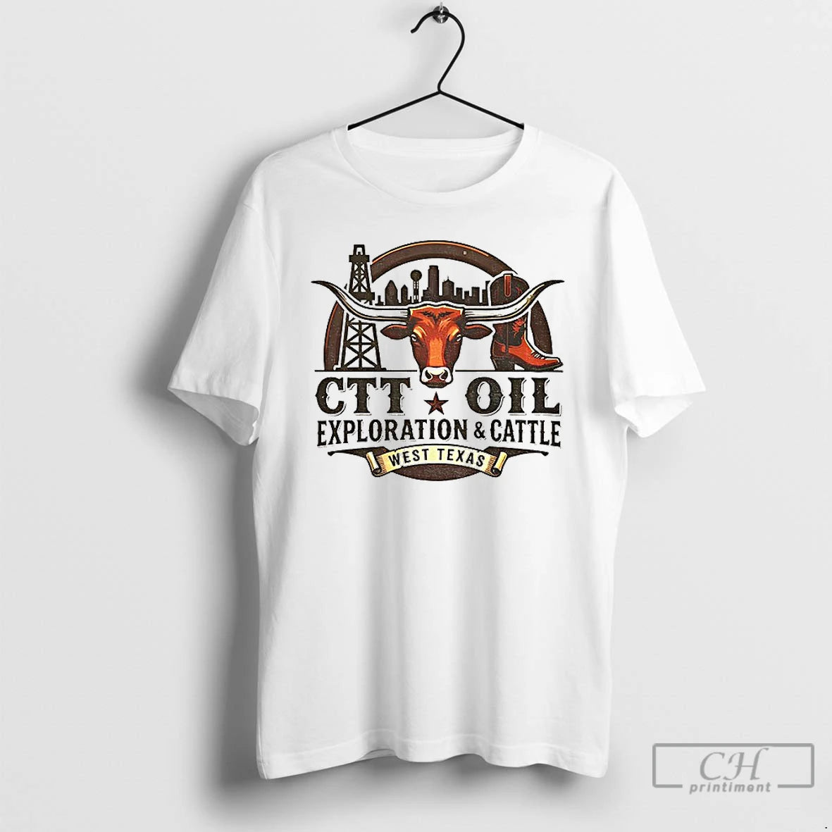 Premium Texas Longhorns Football Ctt Oil Exploration And Cattle West Texas - clothing by TeeHivey.com