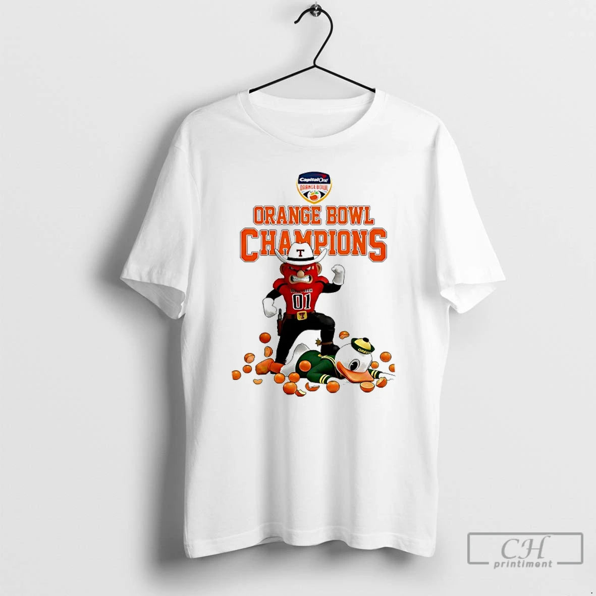 Premium Texas Tech Red Raiders Bowl Game 2026 Champions Mascot - clothing by TeeHivey.com