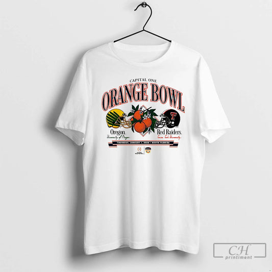 Premium Texas Tech Vs Oregon 2026 Orange Bowl Head To Head - clothing by TeeHivey.com