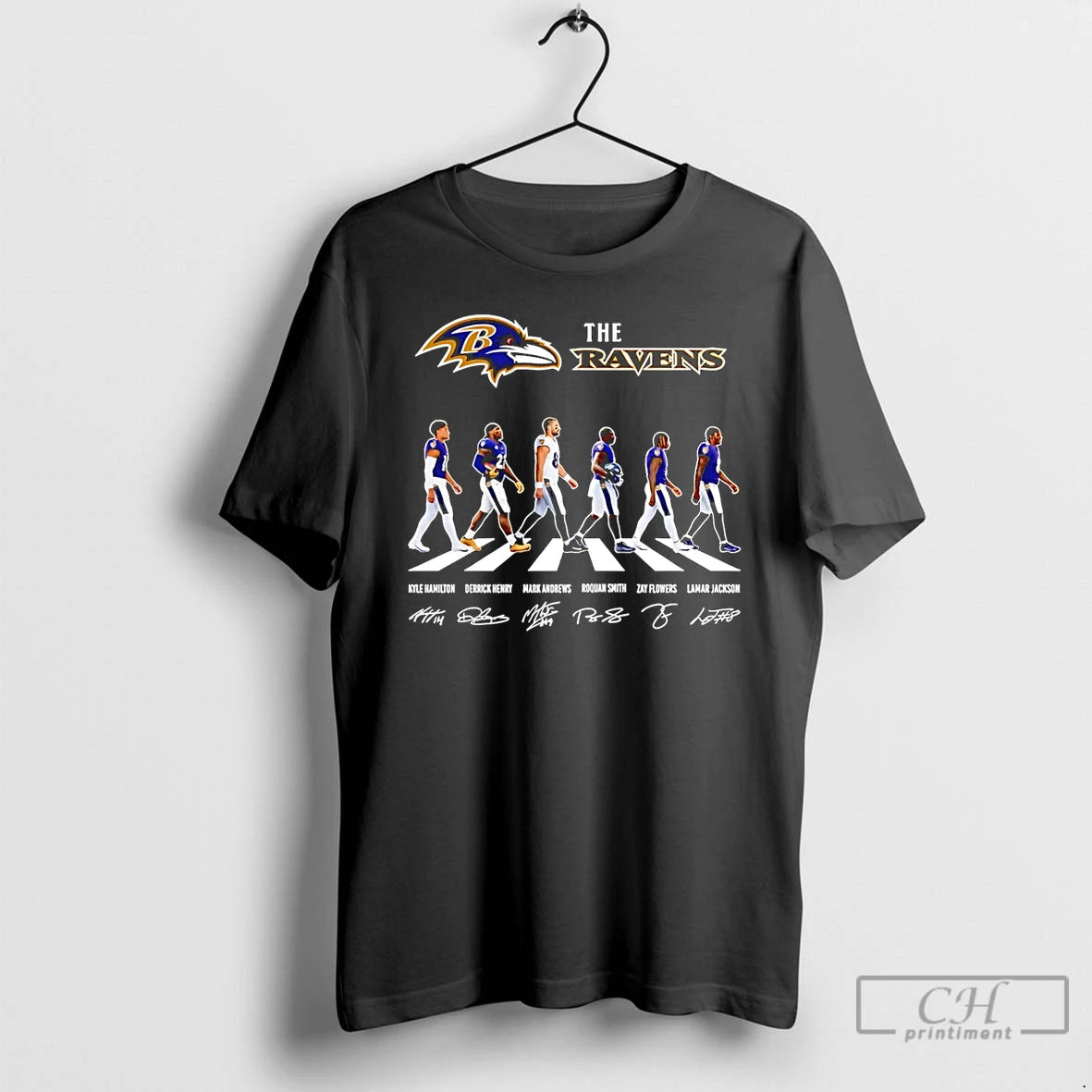 Premium The Baltimore Ravens Cross The Street Signatures 2026 - clothing by TeeHivey.com